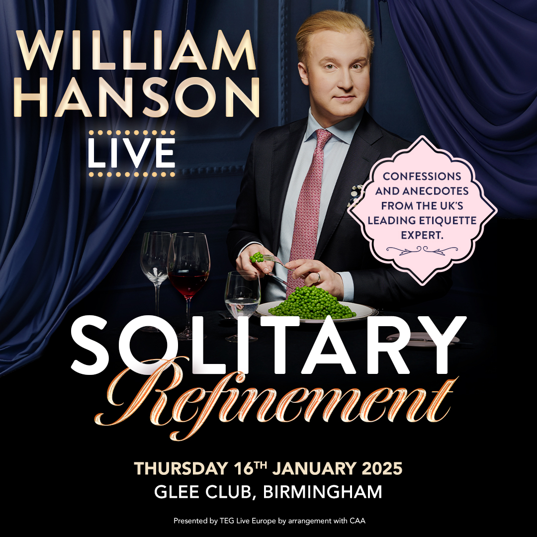 William Hanson - live comedy at The Glee Club Birmingham