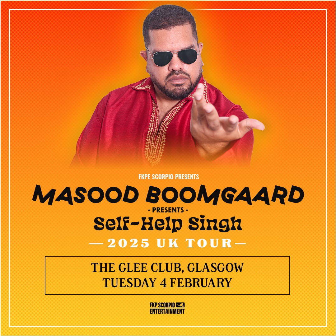 Masood Boomgaard - live comedy at The Glee Club Glasgow