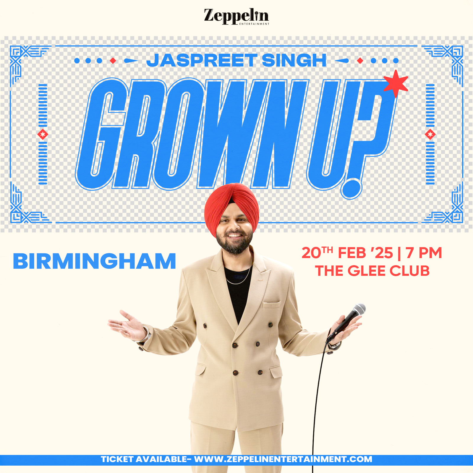 Jaspreet Singh - live comedy at The Glee Club Birmingham